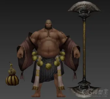 鲁智深3D游戏角色模型