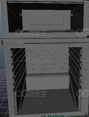 写实冰箱maya模型 带详细内部结构的家用三门冷冻冰箱maya模型免费下载！-5