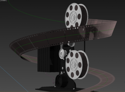 胶片式录像放映机3dmax模型免费下载！有贴图！