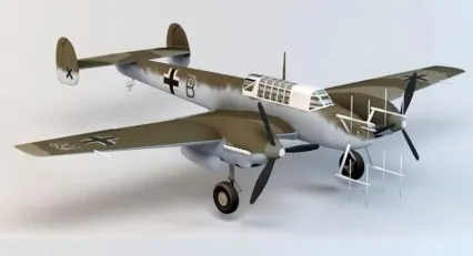 BF-110战斗机 3dmax模型