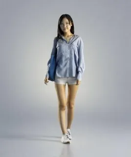 3dmax模型-配景用美女