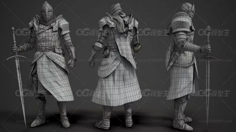 精品武士立像3D模型 今日特价 只需要1魔金 机会难得 不容错过-4