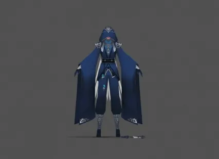 蓝袍武士修行者