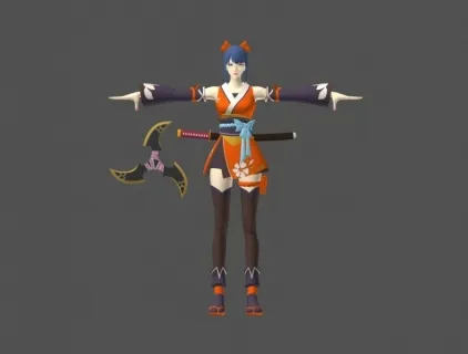 王牌 战士风魔忍者 tessai 风间小铁 和服物语