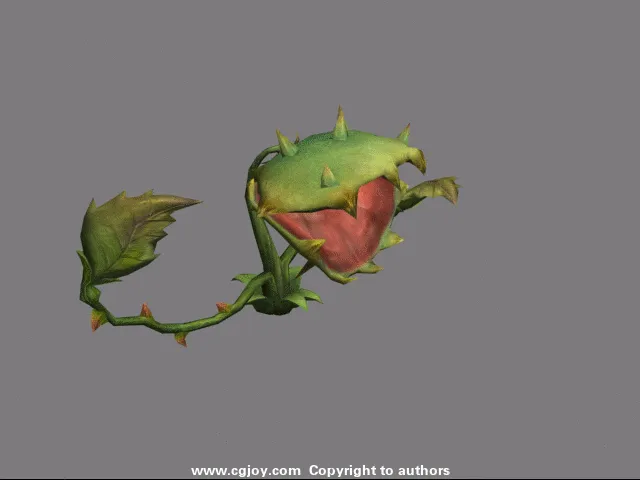 食人草3D模型 有绑定和一套动作-1