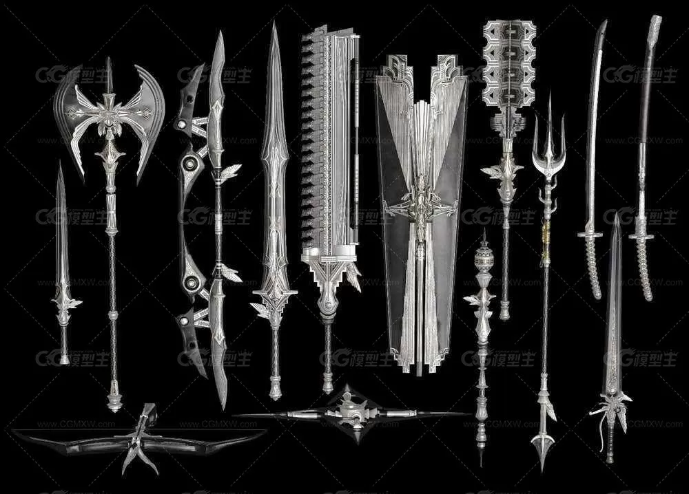 最终幻想15 Final Fantasy XV 角色 怪物 武器 载具3D模型合集-5