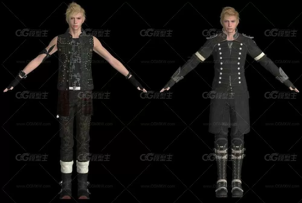 最终幻想15 Final Fantasy XV 角色 怪物 武器 载具3D模型合集-14