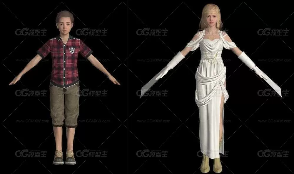 最终幻想15 Final Fantasy XV 角色 怪物 武器 载具3D模型合集-17