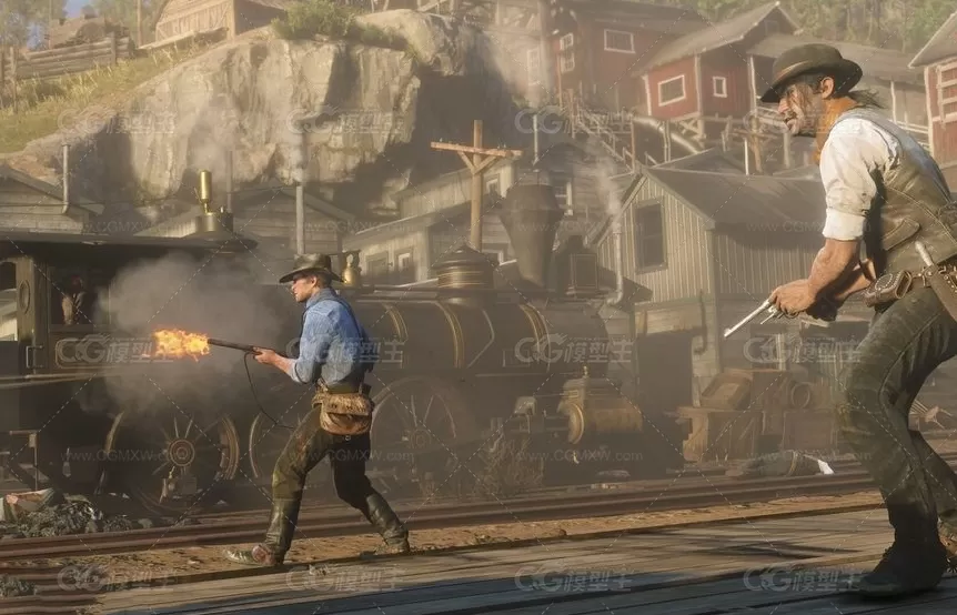 荒野大镖客2救赎 写实次世代3D人物模型 Red Dead Redemption 2-14