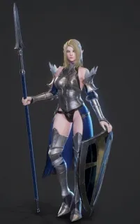 人物模型高精度 次时代 女战士3D模型