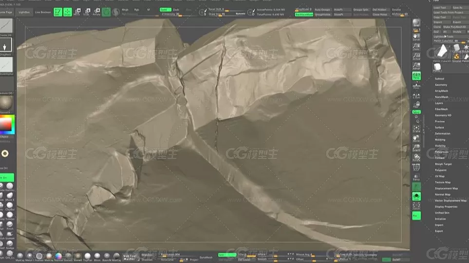 游戏中岩石模型制作全流程高级案例教学-6