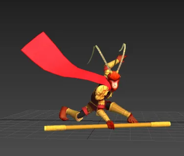 大圣归来 猴子 孙悟空模型 带绑定