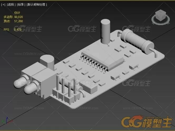 电路板模型-PCB充电电路板-2