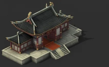 中古建筑模型 _宅邸