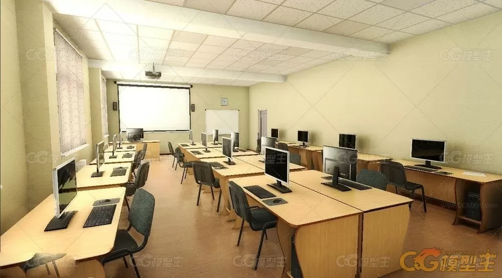 Unity精美学校场景3D模型 School Scene-2