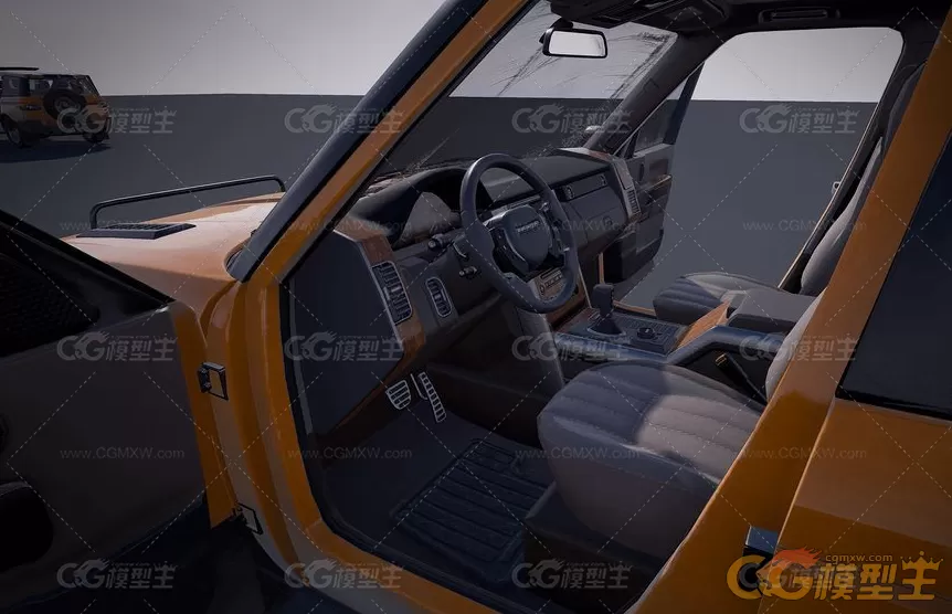 UE4 破旧越野车3D模型-4