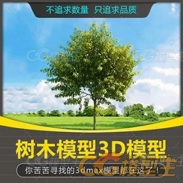 33套高精细园林景观3d植物模型库-1