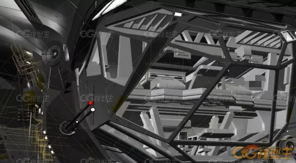 普罗米修斯 科幻飞船3D模型下载-4