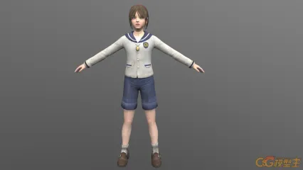 低模 小学生 小女孩 小女孩 小姑娘小美女 小学生 一家人 路人 游客 写实角色 亚洲...