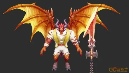 地狱炎魔 牛角飞魔战士 手刃重剑