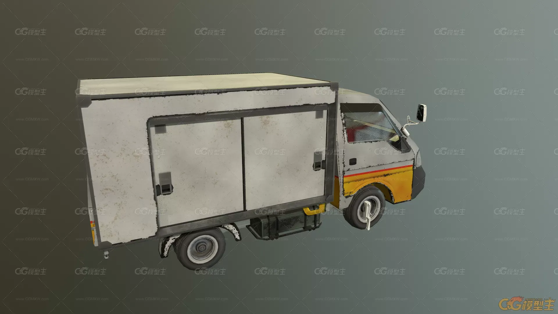 次世代卡车，低模大卡车，车辆，汽车，卡通卡车运兵车，货车，绿皮卡车，大篷车，...-11