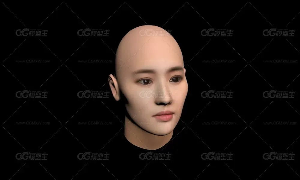 刘亦菲头像3D模型-2