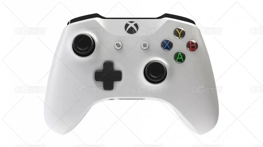 xbox-one手柄3D模型-4