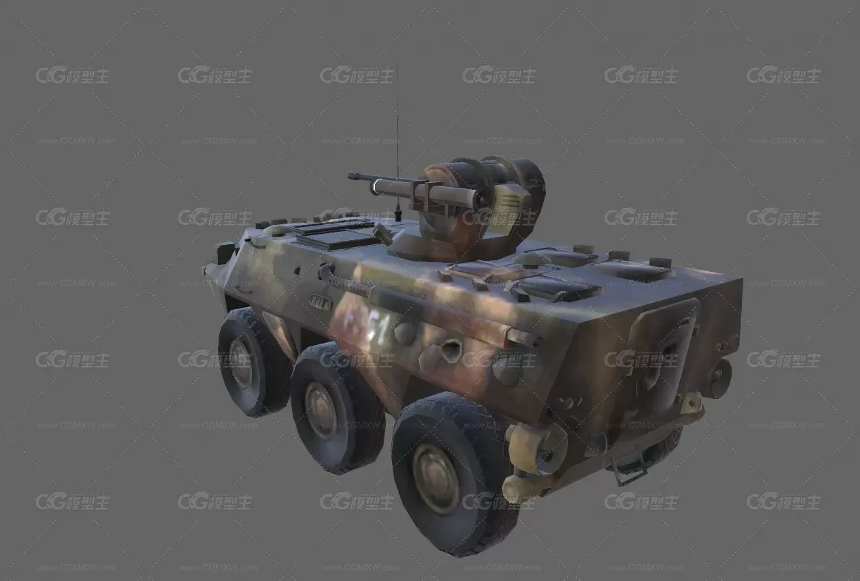 军用装甲车步兵战车模型-3