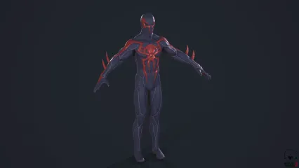 SpiderMan-2099 Black Suit PS4 蜘蛛侠 黑色套装
