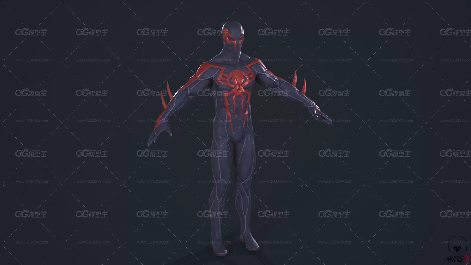 SpiderMan-2099 Black Suit PS4 蜘蛛侠 黑色套装-1