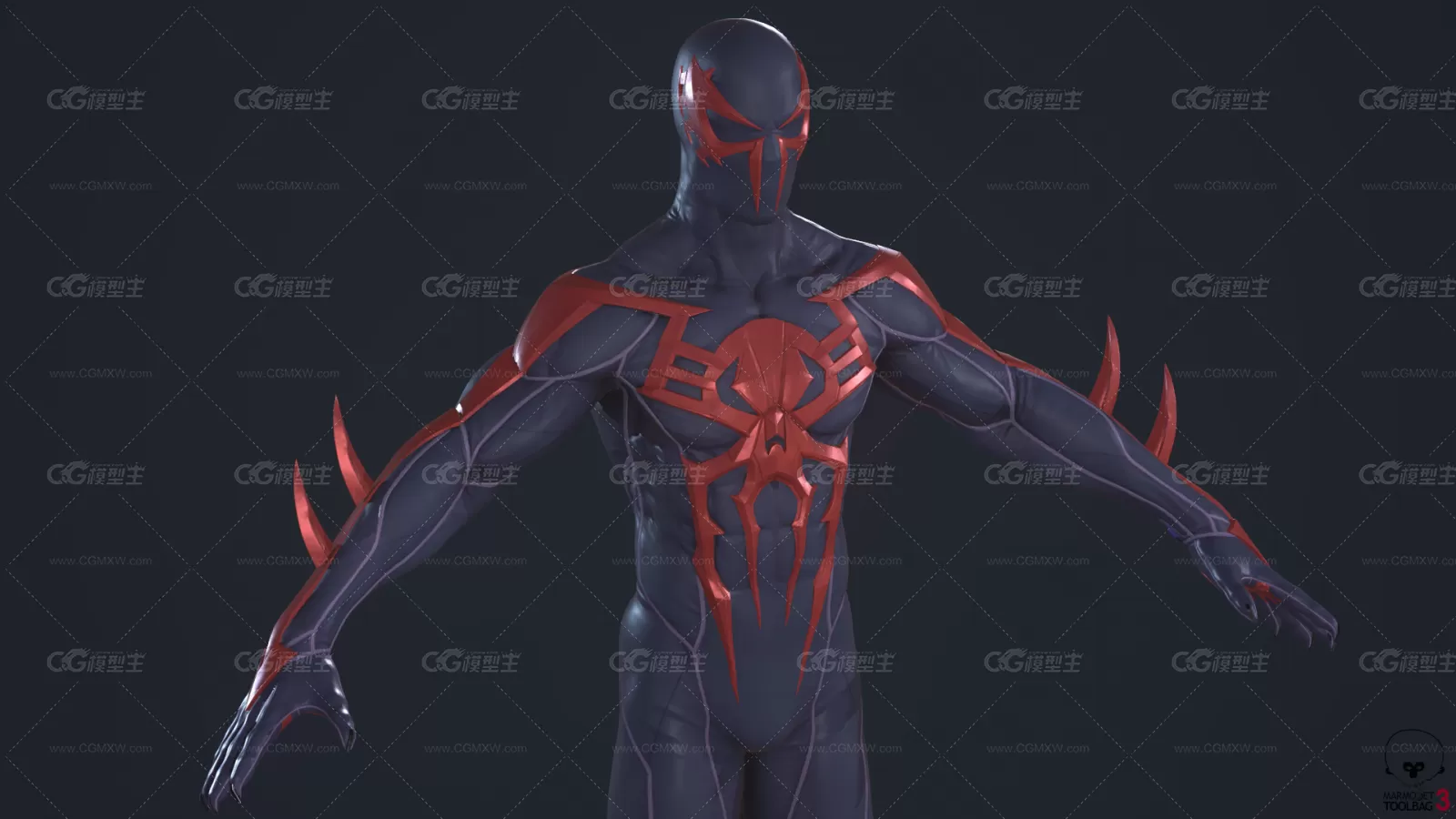 SpiderMan-2099 Black Suit PS4 蜘蛛侠 黑色套装-2