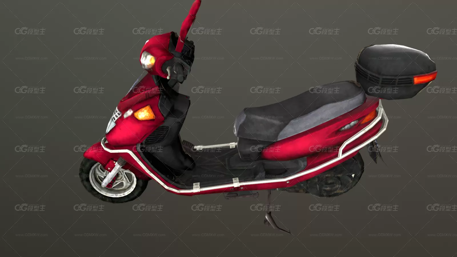 次世代PBR低模 电动车 Scooter 电瓶车 摩的 摩托车 摩托车的士 电动自行车 小型摩托车-2