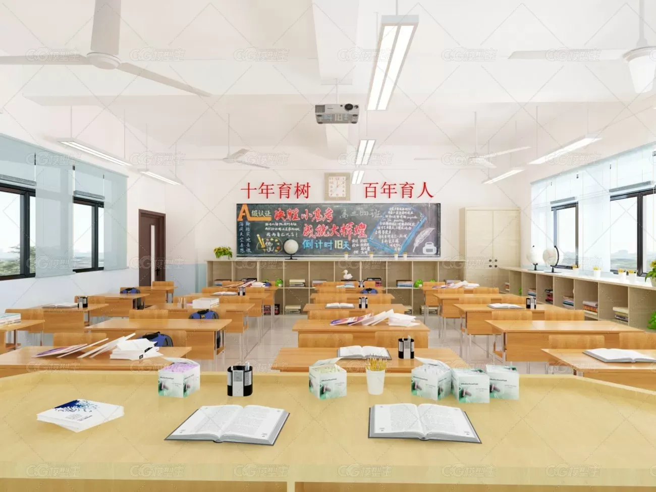 教室，学校，课堂讲台，讲桌，小学初中高中大学-2