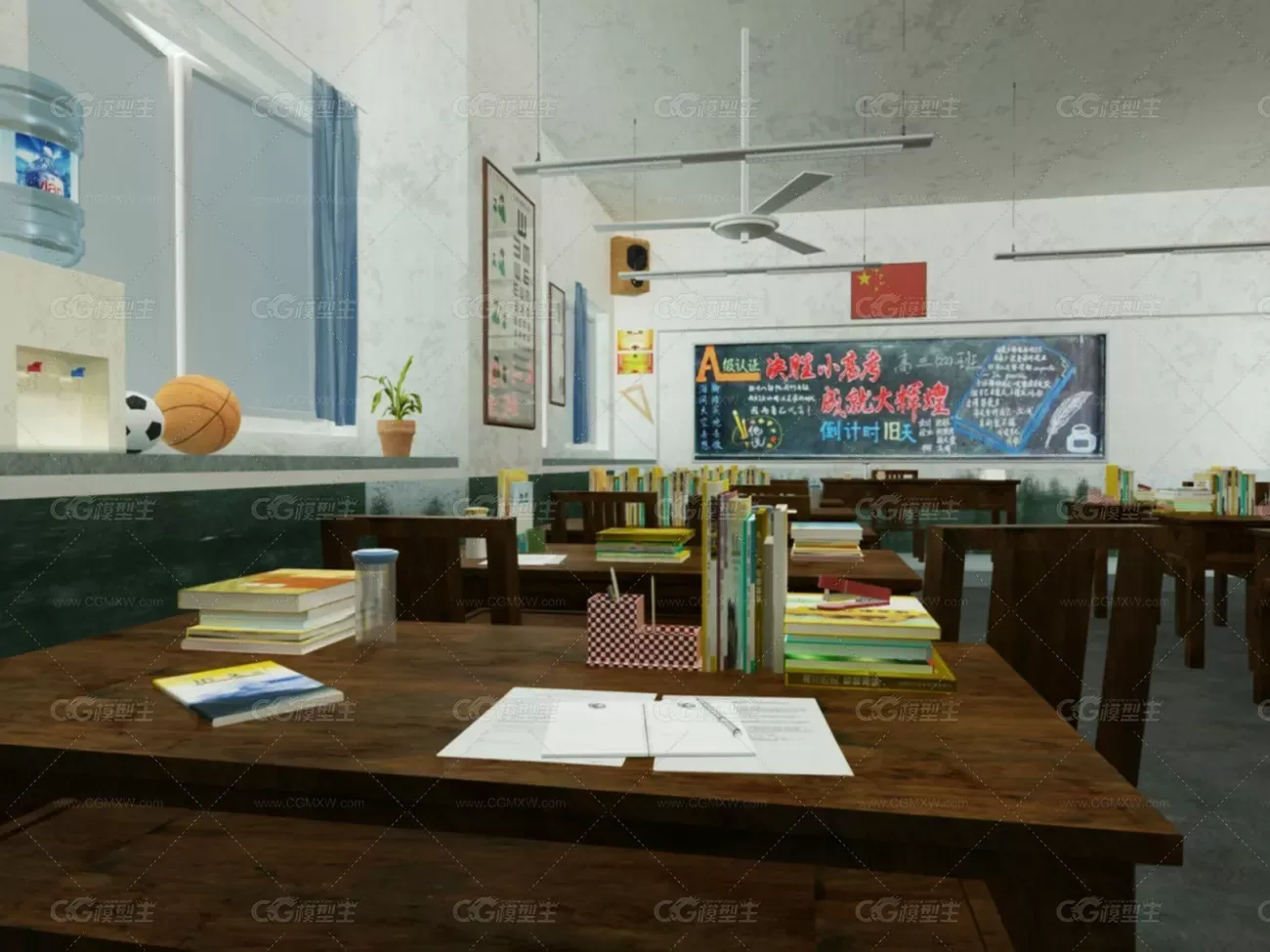 老教室，课堂，教室，学校-2