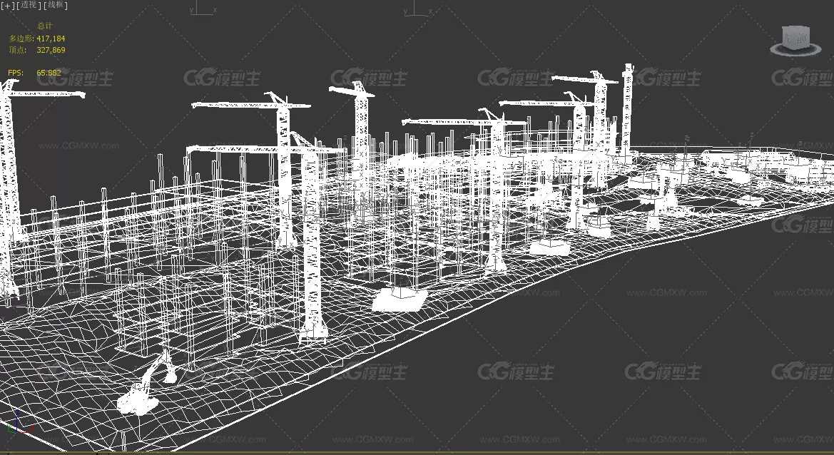 建筑工地，施工动画-6