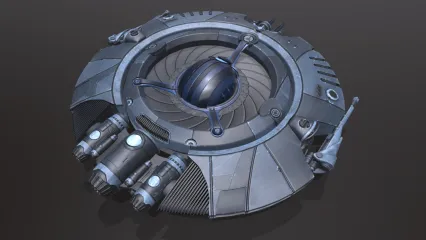 次世代PBR飞碟,宇宙飞船,UFO,FlyingSaucer,外星飞碟 UFO型战机 科幻战斗机 无人侦...
