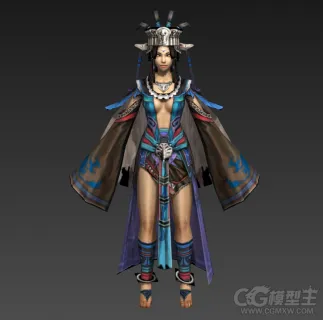3D游戏女角色模型