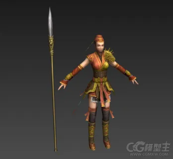 女守卫 游戏模型