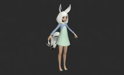 狐狸女孩3D模型