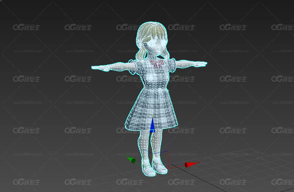 可爱小女孩3D模型-6