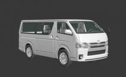 九座面包车3D模型