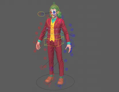 jocker full rigged and textured