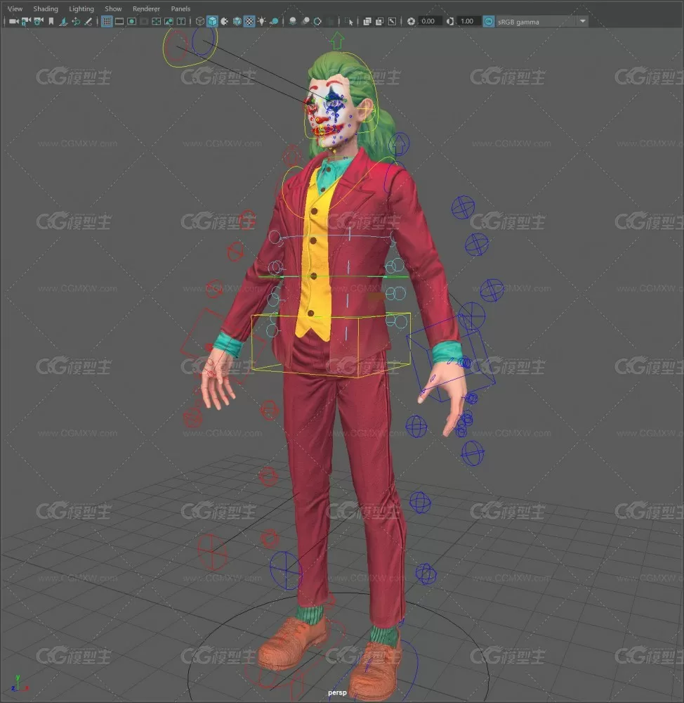 jocker full rigged and textured-3