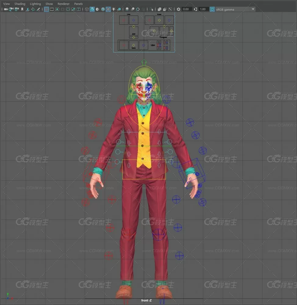 jocker full rigged and textured-6