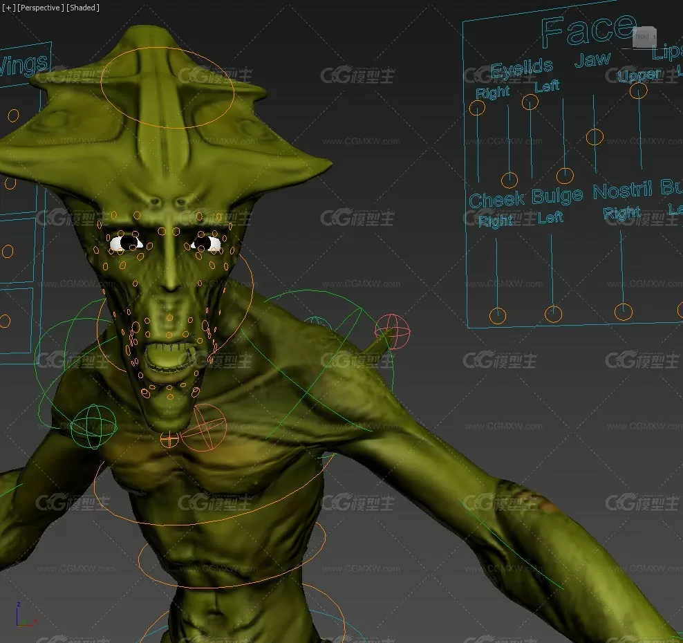 Okran Alien full textured and rigged-2