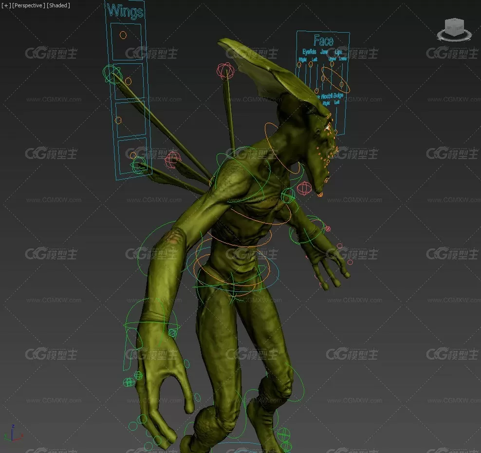 Okran Alien full textured and rigged-5