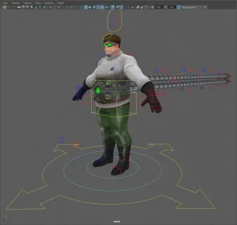Doc Ock furr rigged and textured