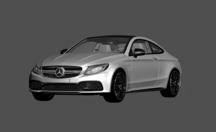 超精细奔驰 C63_AMG汽车3D模型