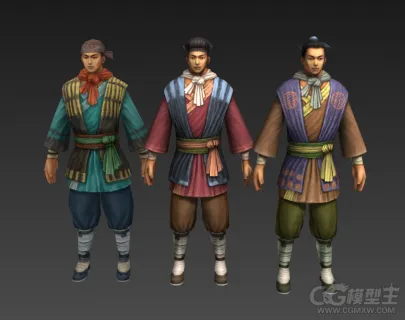 古代男人游戏模型