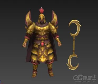 金甲护卫3D模型